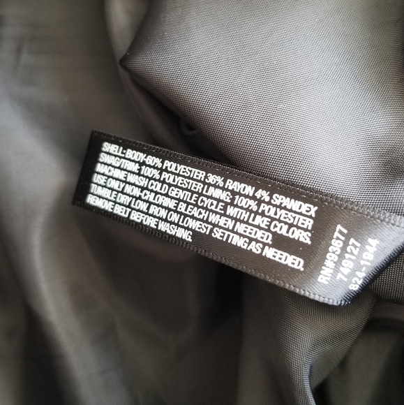 ✨️CL She Said Black Sash Design Mini Skirt Clasp Close Size 0 - Picture 8 of 8